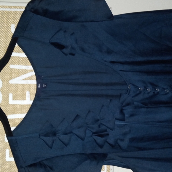 Gap XL dark blue green blouse NWOT - Picture 3 of 7